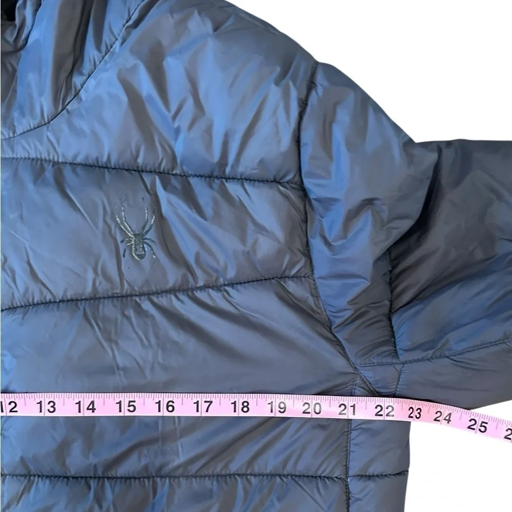 Spyder Men's Nexus Puffer Jacket Coat Dark Gray/ Black Size Large